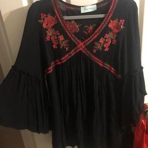 Floral embroidered dress